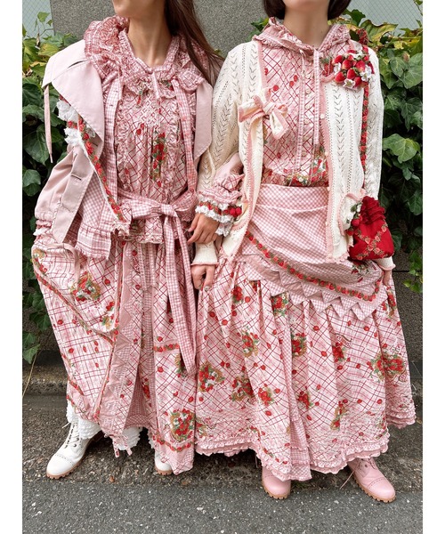 PINK HOUSE（ピンクハウス）の「オリジナル苺ブレードレース使いポシェット（ショルダーバッグ・レディース・ブラック/ミント/レッド/ホワイト・フリー）」の21枚目の写真