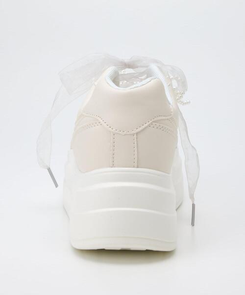 INGNI(イング)の「プラットフォームコートスニーカー(スニーカー・レディース・ブラック/オフホワイト・M/L)」の6枚目の写真