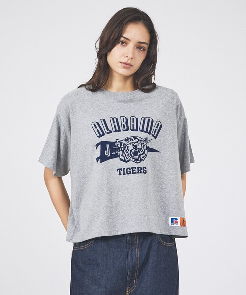 Russell Athletic(ラッセルアスレティック)の「【RUSSELL×JACKSON MATISSE】Tri-Blend Jersey ALABAMA Tee / Tri-BlendジャージーアラバマTシャツ(Tシャツ/カットソー・レディース・ネイビー/グレー・フリー)」の8枚目の写真
