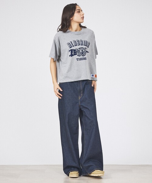 Russell Athletic(ラッセルアスレティック)の「【RUSSELL×JACKSON MATISSE】Tri-Blend Jersey ALABAMA Tee / Tri-BlendジャージーアラバマTシャツ(Tシャツ/カットソー・レディース・ネイビー/グレー・フリー)」の10枚目の写真