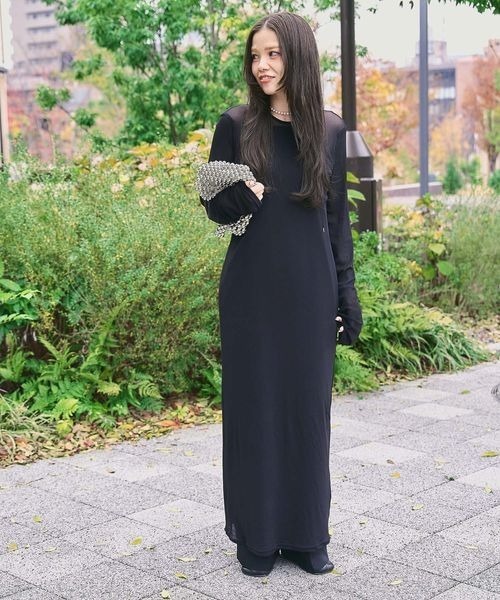 よしはらさん企画】BNHR Sheer Long One-Piece/643522（ワンピース