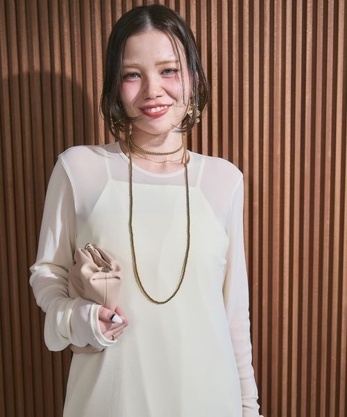 よしはらさん企画】BNHR Sheer Long One-Piece/643522（ワンピース