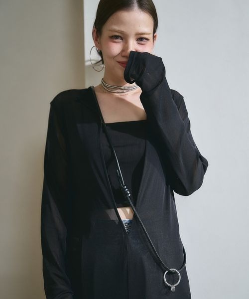 よしはらさん企画】BNHR Sheer Long One-Piece/643522（ワンピース