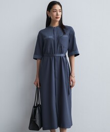 ICB（アイシービー）の「FluidBackSatin シャツワンピース（ワンピース）」