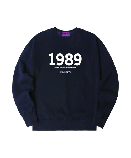 NUHABIT（ニューハビット）の「N/H 1989 LOGO オーバーサイズ スウェット (SOM4-1NH7098)（スウェット・メンズ・アイボリー/ブラック/グレー/ホワイト/ライトグレー/ネイビー・MEDIUM/LARGE/X-LARGE）」の6枚目の写真