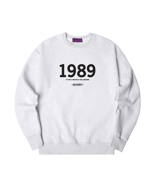 NUHABIT（ニューハビット）の「N/H 1989 LOGO オーバーサイズ スウェット (SOM4-1NH7098)（スウェット・メンズ・アイボリー/ブラック/グレー/ホワイト/ライトグレー/ネイビー・MEDIUM/LARGE/X-LARGE）」の4枚目の写真