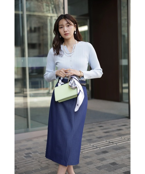 JUSGLITTY(ジャスグリッティー)の「ベルト付タイトスカート(スカート・レディース・ネイビー・2/1/0)」の12枚目の写真