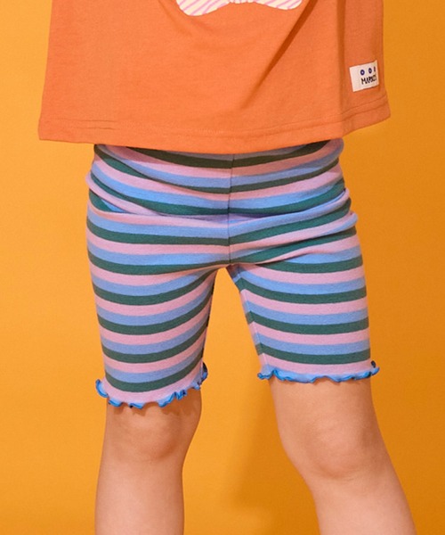 MARKEY'S(マーキーズ)の「サキソメボーダーバイカーパンツ(その他パンツ・キッズ・ブラウン/ラベンダー/ネイビー・120/110/100/150/140/130/90/80)」の5枚目の写真