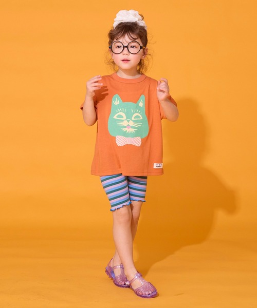 MARKEY'S(マーキーズ)の「サキソメボーダーバイカーパンツ(その他パンツ・キッズ・ブラウン/ラベンダー/ネイビー・120/110/100/150/140/130/90/80)」の7枚目の写真