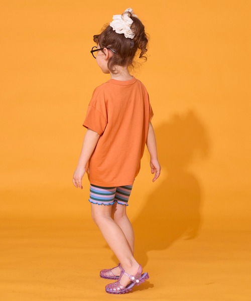 MARKEY'S(マーキーズ)の「サキソメボーダーバイカーパンツ(その他パンツ・キッズ・ブラウン/ラベンダー/ネイビー・120/110/100/150/140/130/90/80)」の8枚目の写真