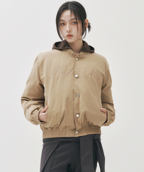 NICK&NICOLE(ニックアンドニコール)の「SHIRRING PADDING JUMPER_BEIGE(ダウンジャケット/コート・レディース・その他・FREE)」の3枚目の写真