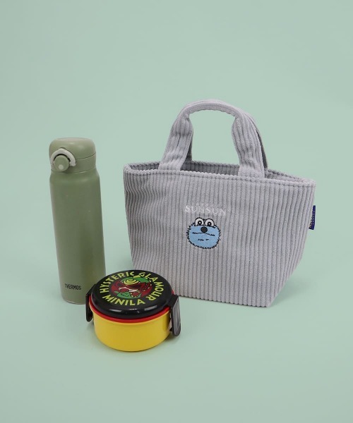 BAYBLO(ベイブロ)の「(SK) PUPPETSUNSUN(パペットスンスン) トートバッグ ランチバッグ 保温 保冷 かわいい おしゃれ ランチトートバッグ 保冷バッグ 保冷バック お弁当 ランチ 保冷トート バッグ トートバック 自立 チャック付き 大きめ 小さめ レディース メンズ キッズ 子供 カバン 鞄 お弁当入れ(ハンドバッグ・レディース・グレー・ONE SIZE)」の3枚目の写真