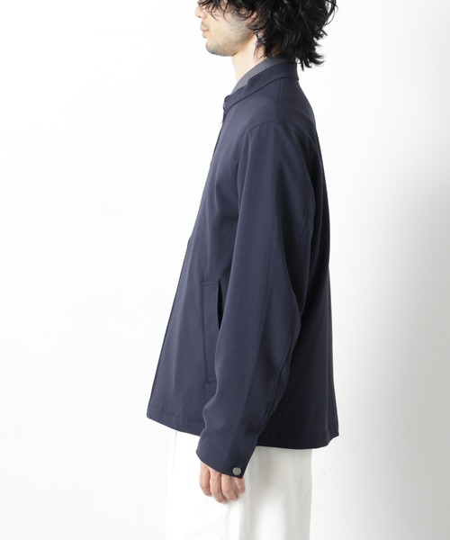 NANO universe（ナノユニバース）の「TR シングルライダースブルゾン（ブルゾン・メンズ・チャコール/ダークネイビー・S/M/L）」の17枚目の写真