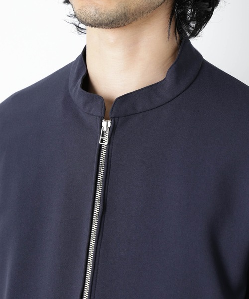 NANO universe（ナノユニバース）の「TR シングルライダースブルゾン（ブルゾン・メンズ・チャコール/ダークネイビー・S/M/L）」の19枚目の写真