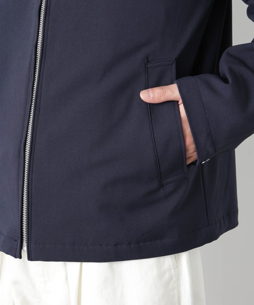 NANO universe（ナノユニバース）の「TR シングルライダースブルゾン（ブルゾン・メンズ・チャコール/ダークネイビー・S/M/L）」の21枚目の写真