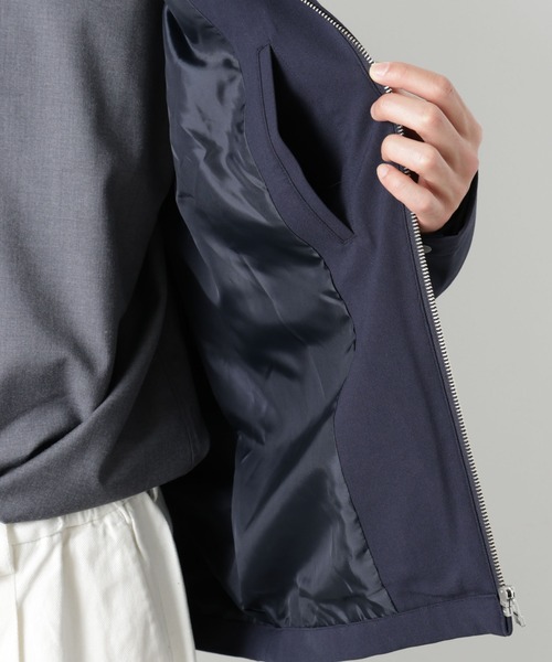 NANO universe（ナノユニバース）の「TR シングルライダースブルゾン（ブルゾン・メンズ・チャコール/ダークネイビー・S/M/L）」の22枚目の写真