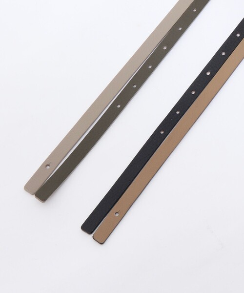 NOLLEY’S（ノーリーズ）の「スリムフックリバーシブルベルト12（ベルト・レディース・ブラック系その他/ベージュ系その他・FREE）」の6枚目の写真