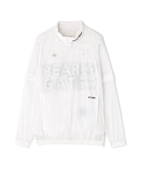 PEARLY GATES(パーリーゲイツ)の「【PEARLY GATES】ナイロンストレッチリップ(ブルゾン・メンズ・ホワイト/ネイビー/グレー・X-LARGE/XX-LARGE/LARGE/MEDIUM)」の1枚目の写真