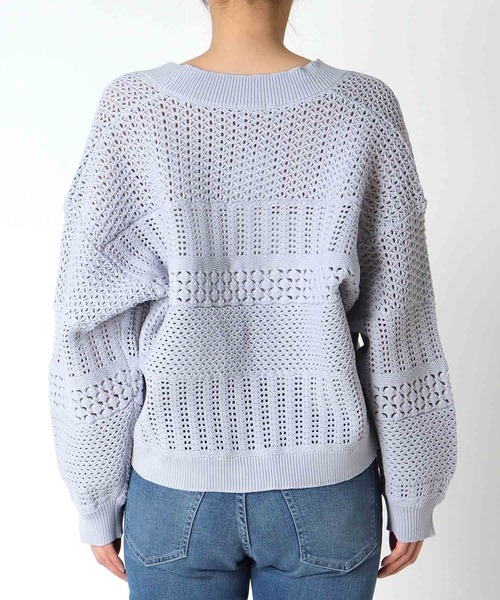 Jines（ジネス）の「かぎ針カーディガン（カーディガン/ボレロ・レディース・ホワイト/グレー/ブラック・38）」の13枚目の写真