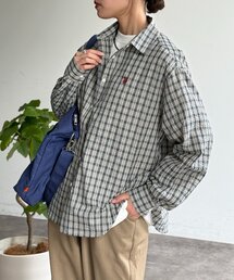 【U.S. POLO ASSN.】シアサッカー長袖シャツ