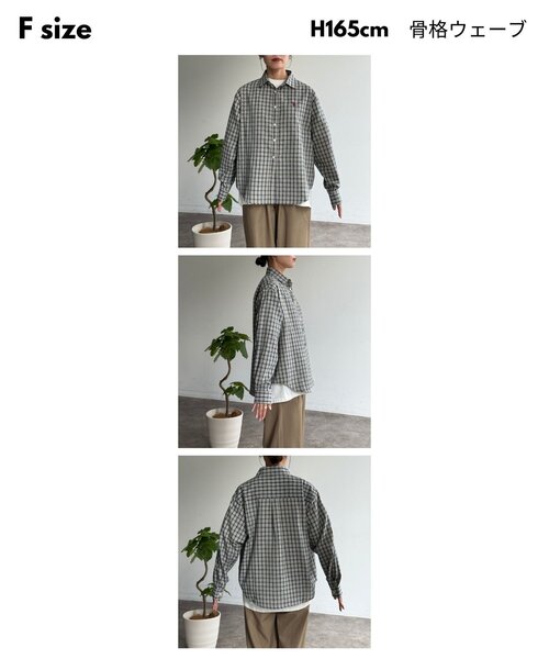U.S. POLO ASSN.(ユーエスポロアッスン)の「【U.S. POLO ASSN.】シアサッカー長袖シャツ(シャツ/ブラウス・レディース・アイボリー/ブラック/ブルー/レッド・FREE)」の6枚目の写真