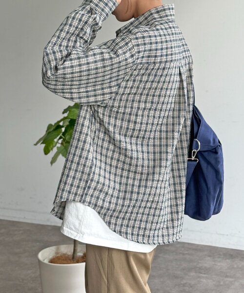 U.S. POLO ASSN.(ユーエスポロアッスン)の「【U.S. POLO ASSN.】シアサッカー長袖シャツ(シャツ/ブラウス・レディース・アイボリー/ブラック/ブルー/レッド・FREE)」の20枚目の写真