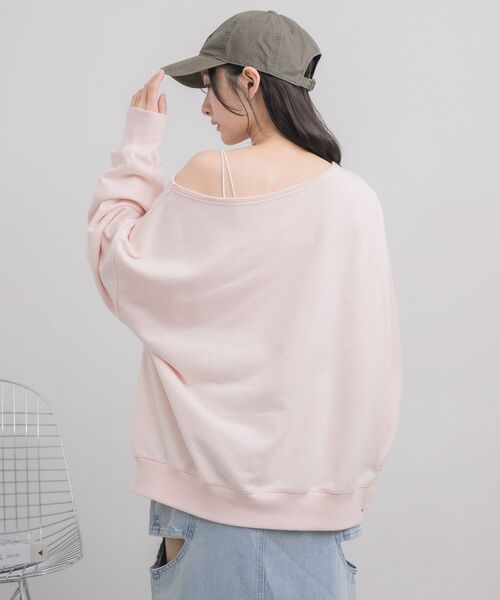 RETRO GIRL（レトロガール）の「ワンショルスウェット（スウェット・レディース・ナチュラル/ホワイト系その他/ピンク・FREE）」の20枚目の写真