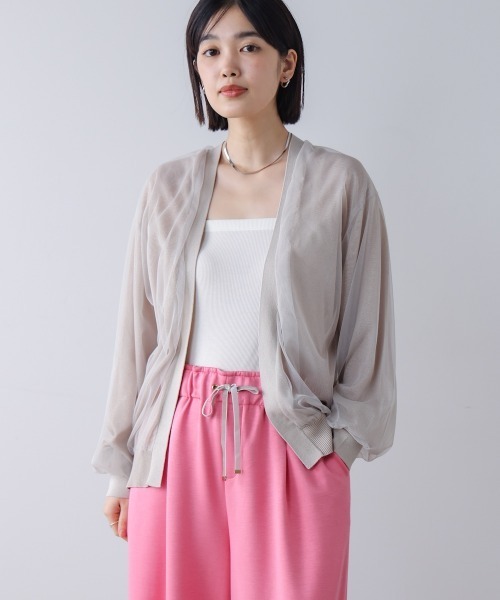 Bou Jeloud（ブージュルード）の「チュールドッキングカーディガン（カーディガン/ボレロ・レディース・ブラック/ライトブルー/ライトグレー・FREE）」の8枚目の写真