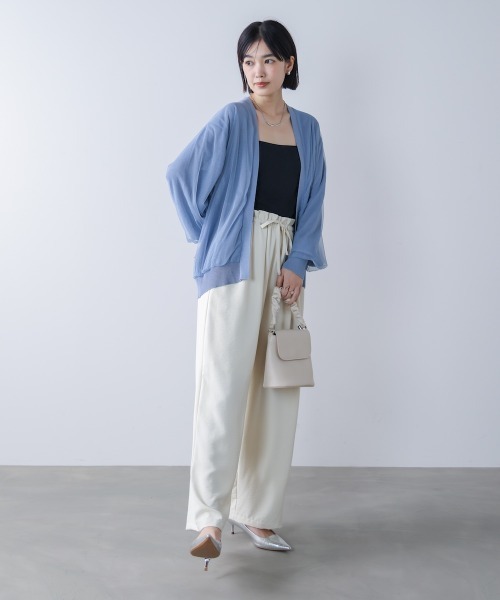 Bou Jeloud（ブージュルード）の「チュールドッキングカーディガン（カーディガン/ボレロ・レディース・ブラック/ライトブルー/ライトグレー・FREE）」の18枚目の写真