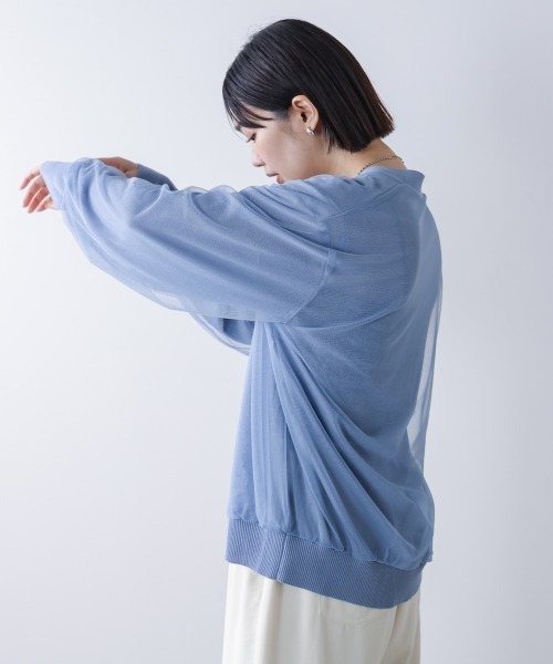 Bou Jeloud（ブージュルード）の「チュールドッキングカーディガン（カーディガン/ボレロ・レディース・ブラック/ライトブルー/ライトグレー・FREE）」の19枚目の写真