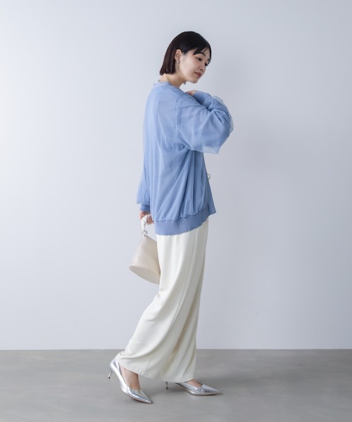 Bou Jeloud（ブージュルード）の「チュールドッキングカーディガン（カーディガン/ボレロ・レディース・ブラック/ライトブルー/ライトグレー・FREE）」の20枚目の写真