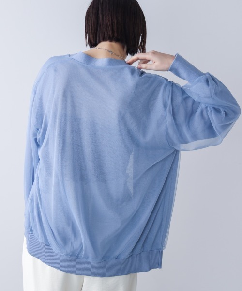 Bou Jeloud（ブージュルード）の「チュールドッキングカーディガン（カーディガン/ボレロ・レディース・ブラック/ライトブルー/ライトグレー・FREE）」の22枚目の写真