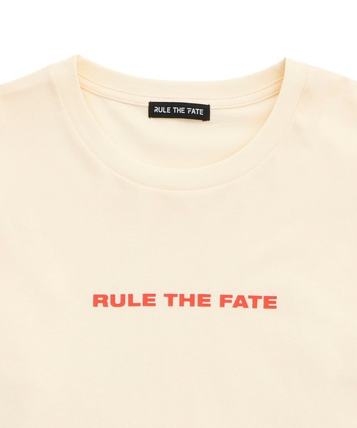 RULE THE FATE(ルールザフェイト)の「whisper graphic LONG SLEEVE TEE/ウィスパーグラフィックロングスリーブティー(Tシャツ/カットソー・メンズ・ベージュ/ブラック・2/1/0)」の4枚目の写真