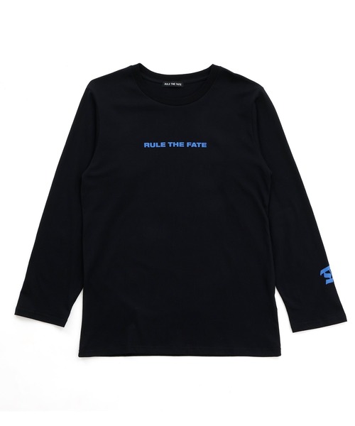 RULE THE FATE(ルールザフェイト)の「whisper graphic LONG SLEEVE TEE/ウィスパーグラフィックロングスリーブティー(Tシャツ/カットソー・メンズ・ベージュ/ブラック・2/1/0)」の6枚目の写真