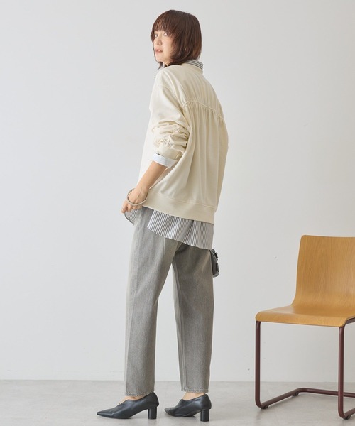 AMERICAN HOLIC（アメリカンホリック）の「バックギャザー裏毛スウェット（スウェット・レディース・アイボリー/グレー系その他/ダークネイビー/レッド・FREE）」の11枚目の写真