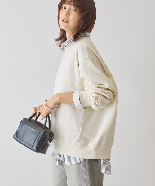 AMERICAN HOLIC（アメリカンホリック）の「バックギャザー裏毛スウェット（スウェット・レディース・アイボリー/グレー系その他/ダークネイビー/レッド・FREE）」の13枚目の写真