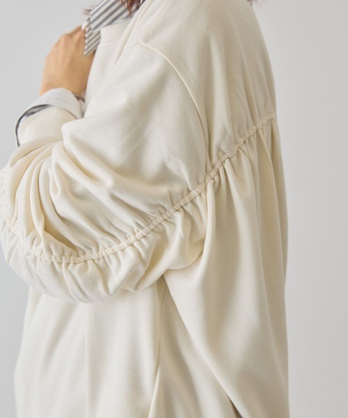 AMERICAN HOLIC（アメリカンホリック）の「バックギャザー裏毛スウェット（スウェット・レディース・アイボリー/グレー系その他/ダークネイビー/レッド・FREE）」の17枚目の写真