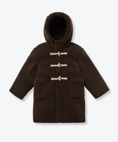 MUSINSA STANDARD KIDS（ムシンサスタンダードキッズ）の「フリースダッフルパディングパーカー [ブラウン]（ブルゾン・レディース・その他・150/160/110）」の8枚目の写真