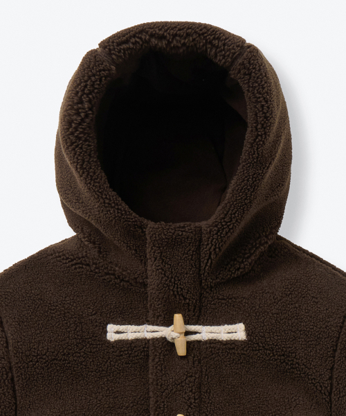 MUSINSA STANDARD KIDS（ムシンサスタンダードキッズ）の「フリースダッフルパディングパーカー [ブラウン]（ブルゾン・レディース・その他・150/160/110）」の10枚目の写真