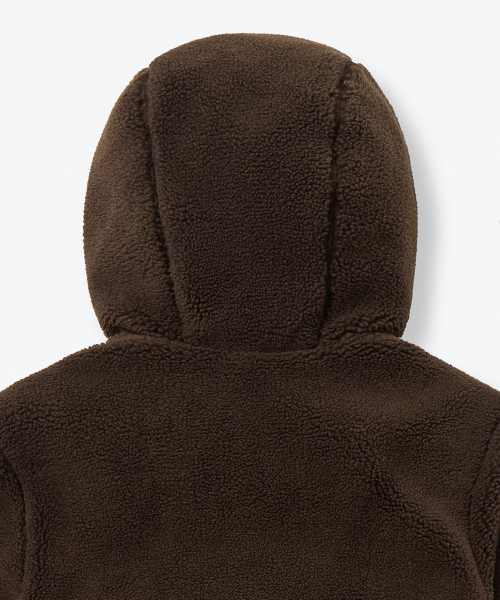 MUSINSA STANDARD KIDS（ムシンサスタンダードキッズ）の「フリースダッフルパディングパーカー [ブラウン]（ブルゾン・レディース・その他・150/160/110）」の11枚目の写真