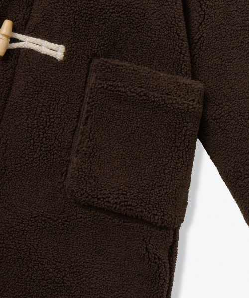 MUSINSA STANDARD KIDS（ムシンサスタンダードキッズ）の「フリースダッフルパディングパーカー [ブラウン]（ブルゾン・レディース・その他・150/160/110）」の4枚目の写真