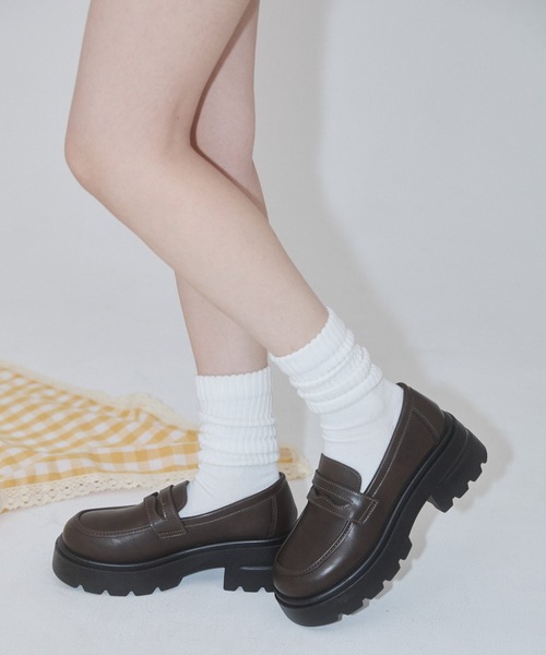 ENVYM（アンビー）の「ボリュームソールローファー（ローファー・レディース・ブラウン/ブラック・XL/L/M）」の9枚目の写真