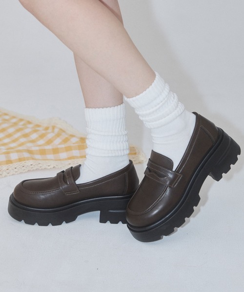 ENVYM（アンビー）の「ボリュームソールローファー（ローファー・レディース・ブラウン/ブラック・XL/L/M）」の7枚目の写真