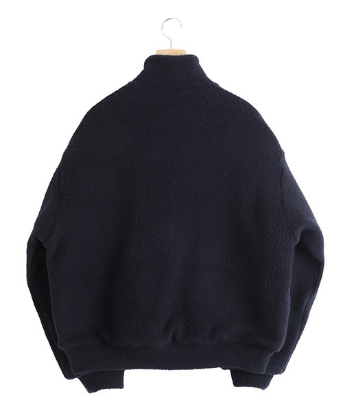 GOLD（ゴールド）の「GOLD / ゴールド：Super 140s WOOL FLEECE TRACK JACKET：25B-GL15734[MUS]（ブルゾン・メンズ・ネイビー・M/L）」の3枚目の写真