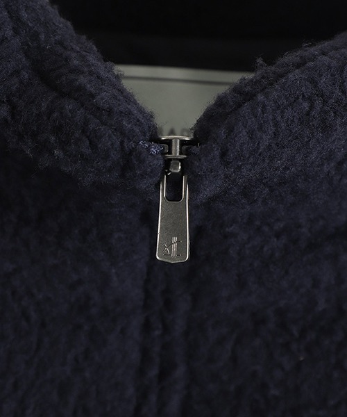 GOLD（ゴールド）の「GOLD / ゴールド：Super 140s WOOL FLEECE TRACK JACKET：25B-GL15734[MUS]（ブルゾン・メンズ・ネイビー・M/L）」の4枚目の写真
