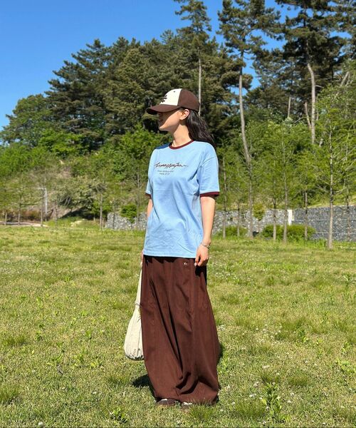 TEN PAST SEVEN(テン ファスト セブン)の「レタリングリンガーTシャツ(3カラー)(Tシャツ/カットソー・メンズ・ホワイト/スカイブルー/ブルー・SMALL/MEDIUM/LARGE)」の11枚目の写真
