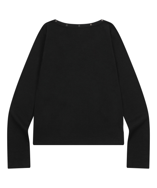 MUCENT（ムセント）の「デボンVネック長袖Tシャツ（2カラー）（Tシャツ/カットソー・レディース・ブラック/アイボリー・FREE）」の6枚目の写真
