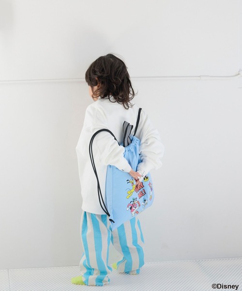 LOWRYS FARM（ローリーズファーム）の「Ｄｉｓｎｅｙ／ナップサック　654416（バックパック/リュック・キッズ・ホワイト/ブルー/ピンク・FREE）」の4枚目の写真