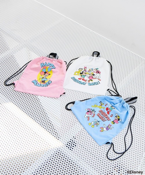 LOWRYS FARM（ローリーズファーム）の「Ｄｉｓｎｅｙ／ナップサック　654416（バックパック/リュック・キッズ・ホワイト/ブルー/ピンク・FREE）」の6枚目の写真