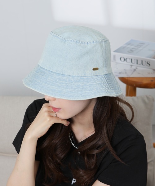 プレートネーム付デニムバゲットハット（ハット）｜pumpkin port
